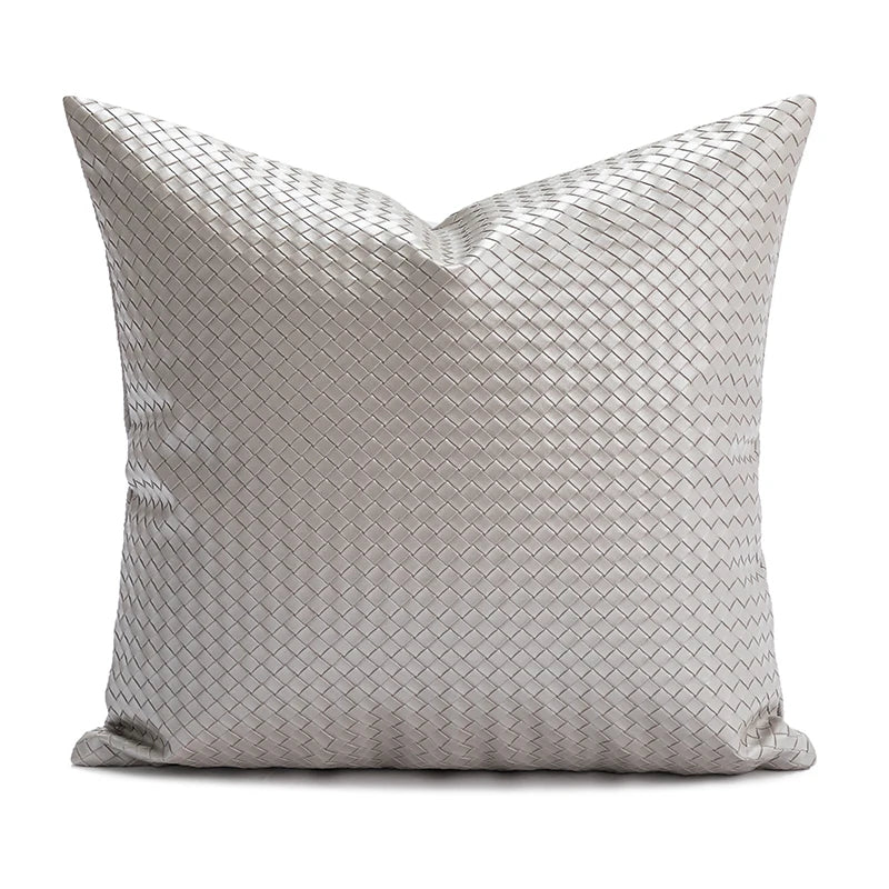 Housse de coussin en faux cuir - Mon - Coussin