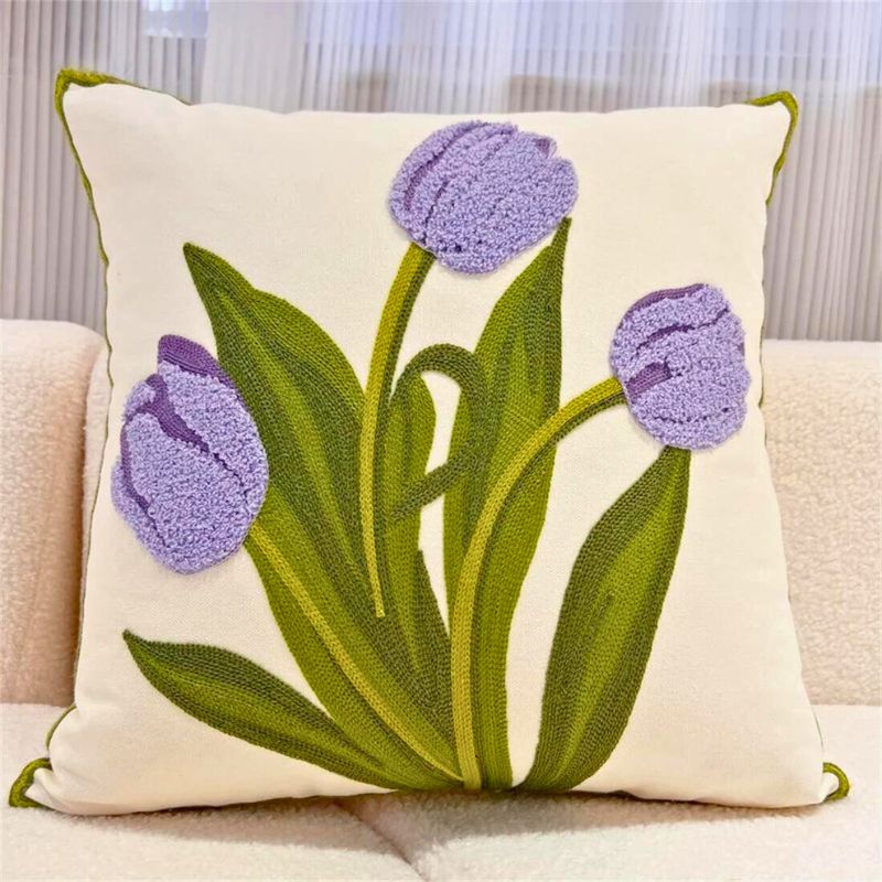 Housse de coussin fleuri - Mon - Coussin