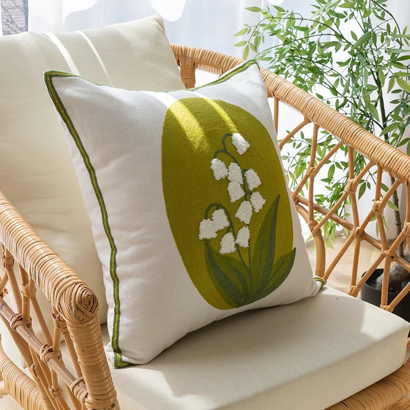 Housse de coussin fleuri - Mon - Coussin