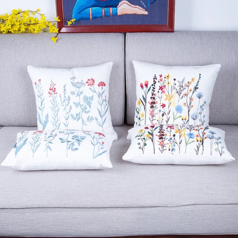 Housse de coussin motif fleurs - Mon - Coussin