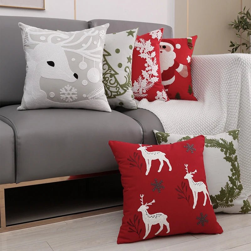 Housse de coussin motif noel - Mon - Coussin